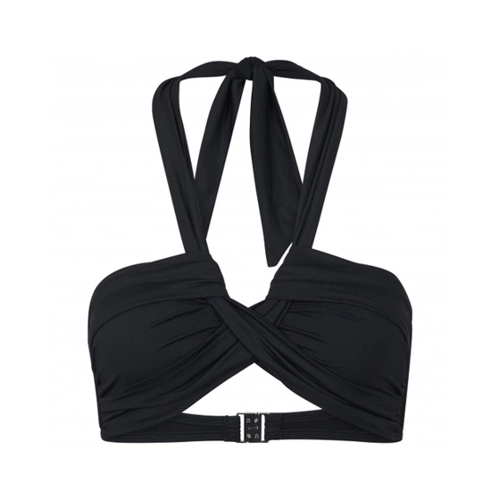 Bild von Seafolly Halter Bandeau Damen Bikini (Schwarz 38) Wassersport