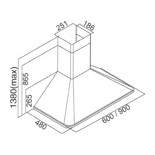 Bild von Kaiser Küchengeräte Wandhaube A 9315 RotEm ECO+Umluft