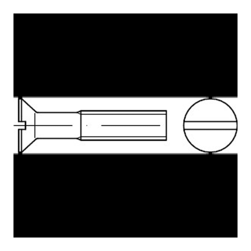 Bild von Hochwertige Senkschrauben DIN 963 A 2 M 4 x 5 A 2