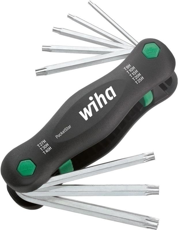 Bild von Wiha Multitool PocketStar® TORX 8-tlg., per Tastendruck schneller Zugriff, als Längs- und Quergriff einsetzbar, all-in-one Werkzeug (23047)