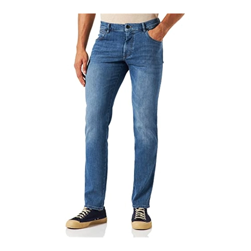 Bild von Jeans mit Power Stretch in blau