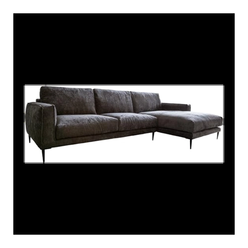 Bild von Ecksofa Sottil 290 x 165cm Chenille Anthrazit Recamiere rechts