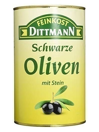 Bild von Feinkost Dittmann Schwarze Oliven - Mediterraner Snack für zwischendurch