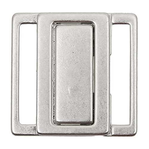 Bild von Großhandel für Schneiderbedarf: Bikiniverschluss Metall Silber 20 mm Stegbreite