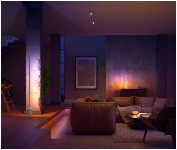 Bild von Philips Hue Gradient Signe Stehleuchte weiß 1800lm, 16 Millionen Farben und Farbverläufe, dimmbar, steuerbar via App, kompatibel mit Amazon Alexa (Echo, Echo Dot)