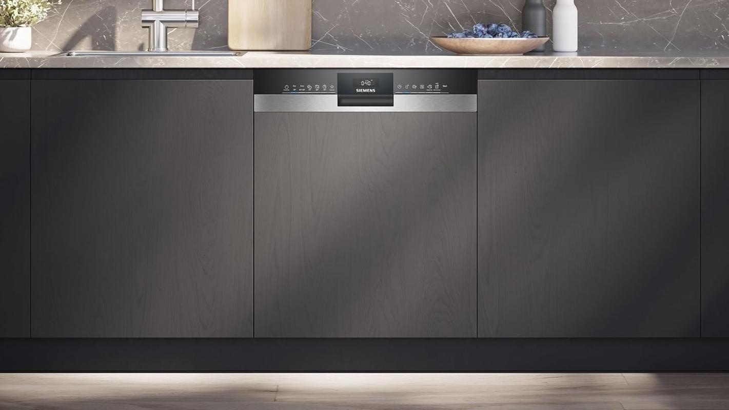 Bild von Siemens SN45ZS07CE, iQ500 Smarter Geschirrspüler Unterbau, 60 cm breit, Edelstahl, Besteckschublade, extra leise, varioScharnier, Zeolith, aquaStop, varioSpeed, Innenbeleuchtung