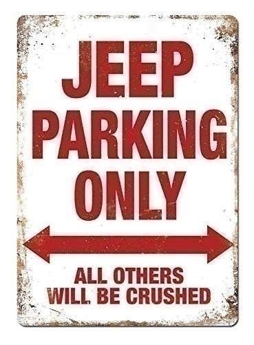 Bild von Kaufberatung für das Jeep Parking Only Metallwand Zeichen Blechschild