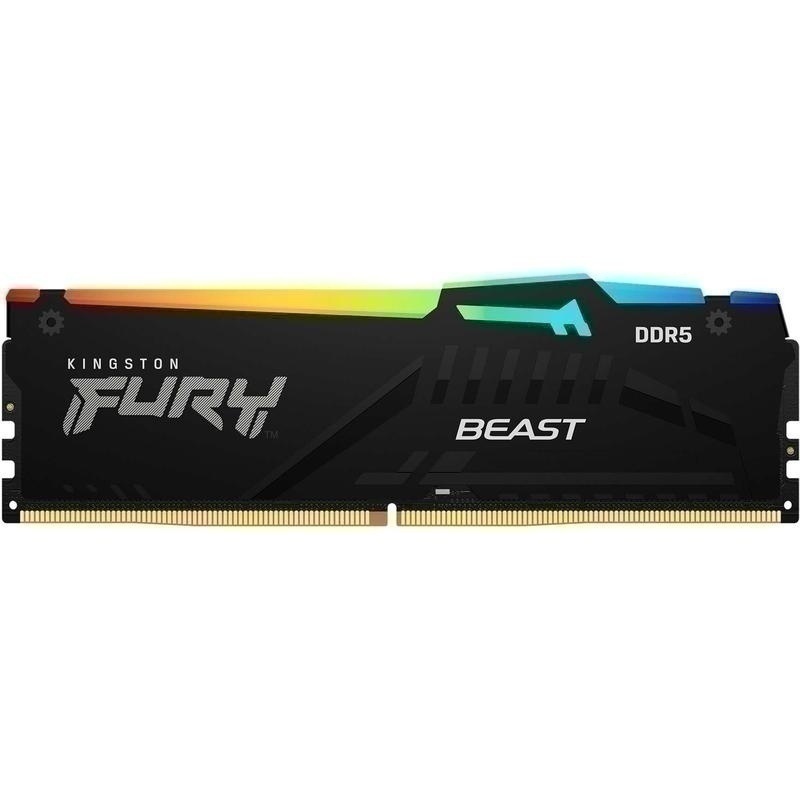 Bild von DIMM 32 GB DDR5-6000 (1x 32 GB) Kingston Fury Beast RGB Arbeitsspeicher