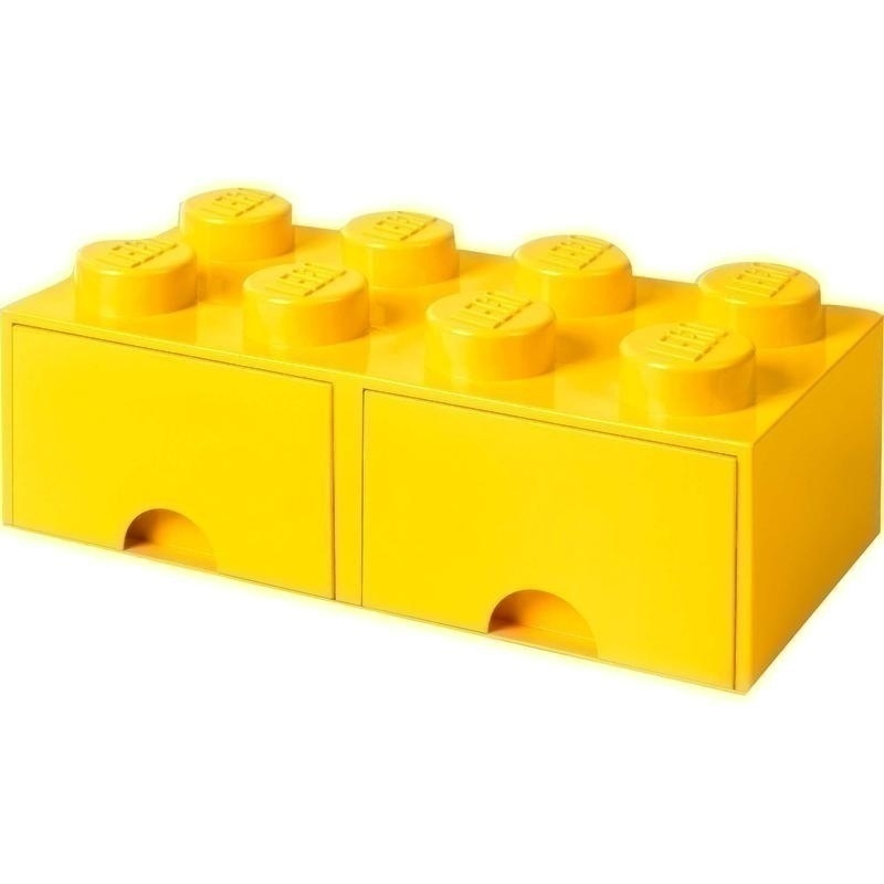 Bild von LEGO Brick Drawer 8 gelb | Aufbewahrungsbox - Praktische Ordnungshilfe im LEGO-Design