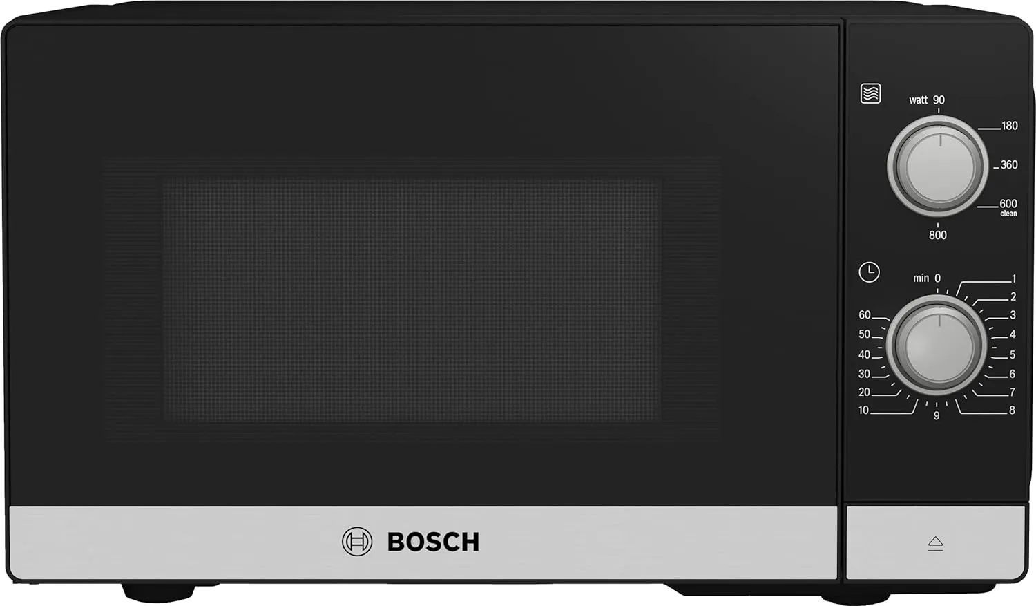 Bild von Bosch Serie 2 Mikrowelle FFL020MS2 mit 800 Watt, 27 cm Drehteller und LED-Beleuchtung