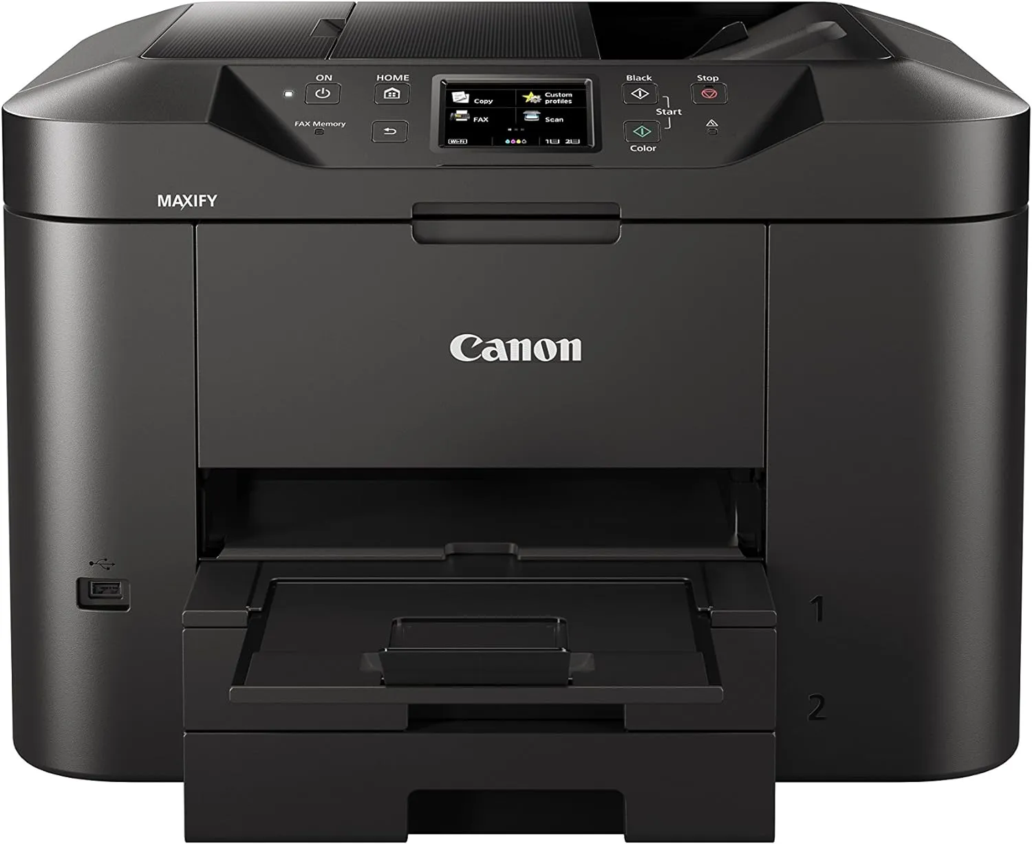 Bild von Canon MAXIFY MB2750 Multifunktionsdrucker in Schwarz mit Touchscreen und WLAN, A4 Druck, Scan, Kopie und Fax, Duplexdruck und 50 Blatt ADF