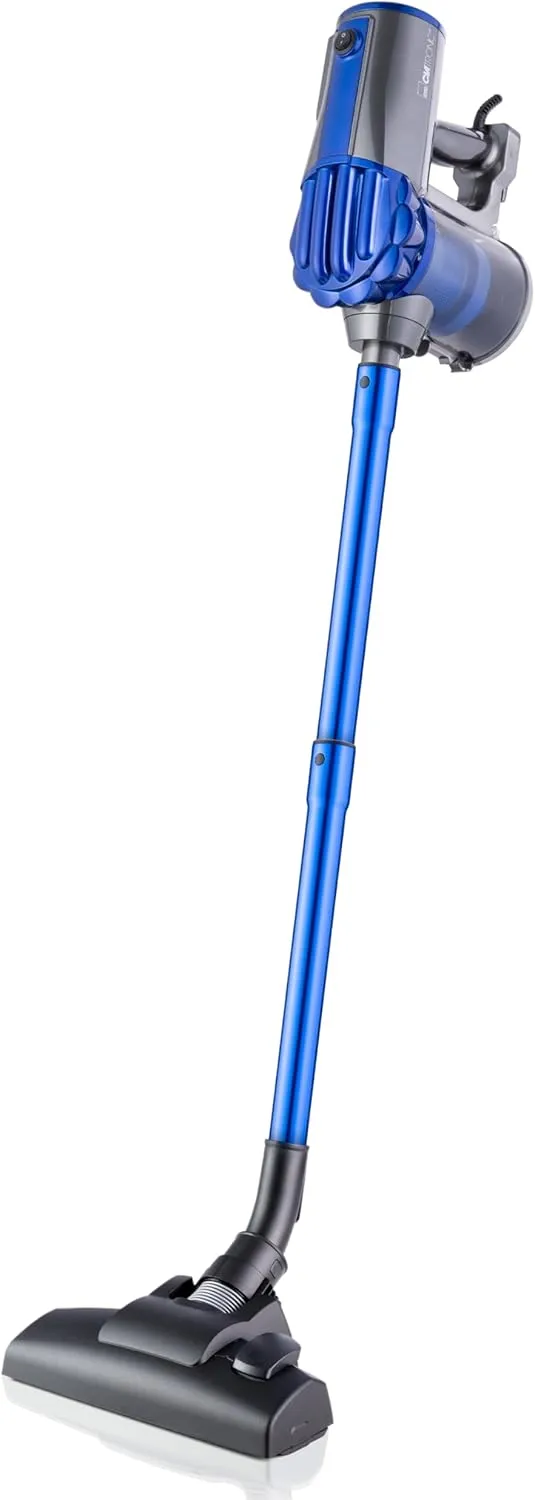 Bild von Clatronic BS 1306 N beutelloser Bodenstaubsauger mit 600 Watt und HEPA-Filter in Blau, umschaltbare Bodenbürste