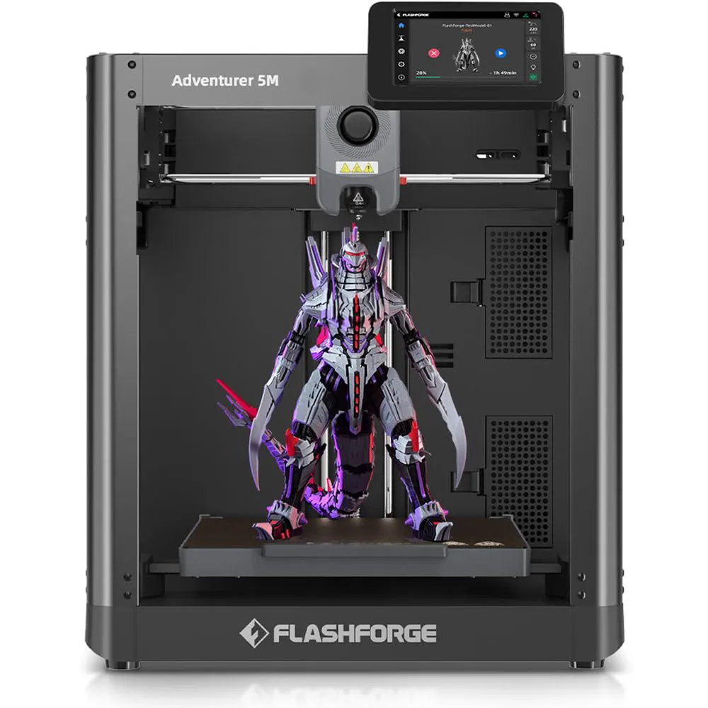 Bild von FLASHFORGE Adventurer 5M 3D-Drucker mit automatischer Nivellierung und einer Druckgeschwindigkeit von bis zu 600 mm/s