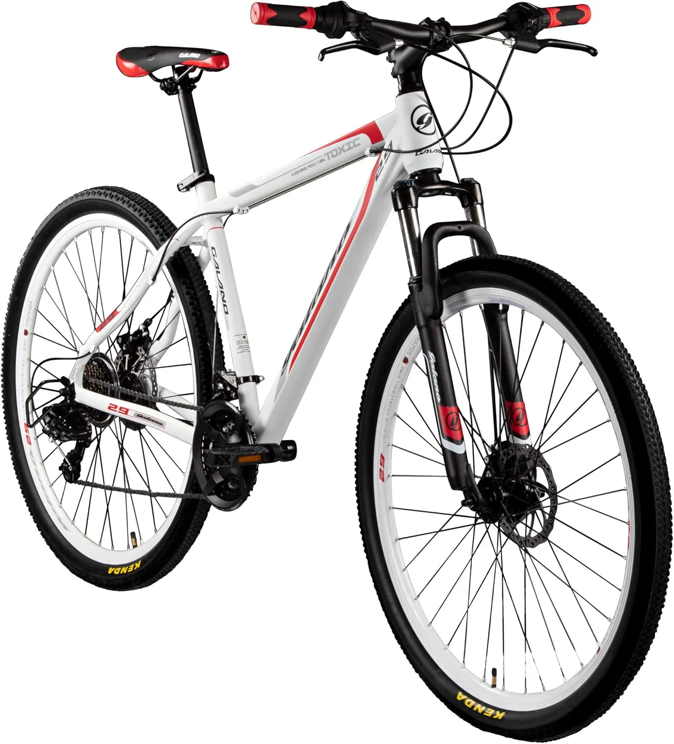 Bild von Galano Toxic Mountainbike 29 Zoll für Damen und Herren mit 21 Gängen und Scheibenbremsen, unisex und aus Aluminium