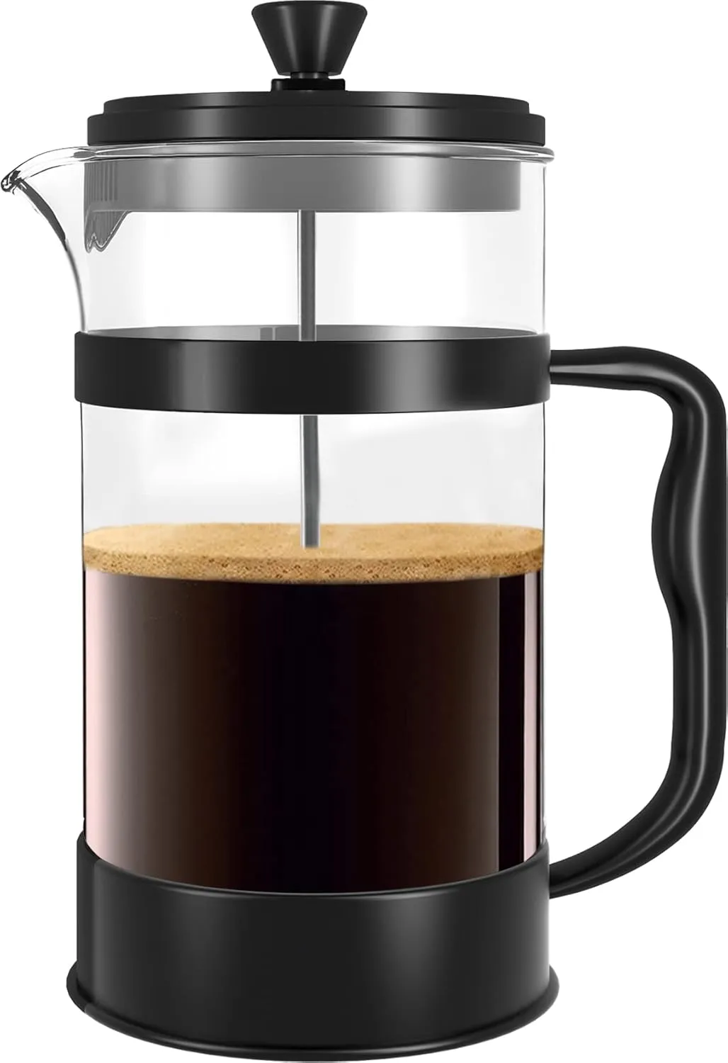 Bild von KICHLY French Press Kaffeemaschine mit 1000 ml Fassungsvermögen und Edelstahlgehäuse