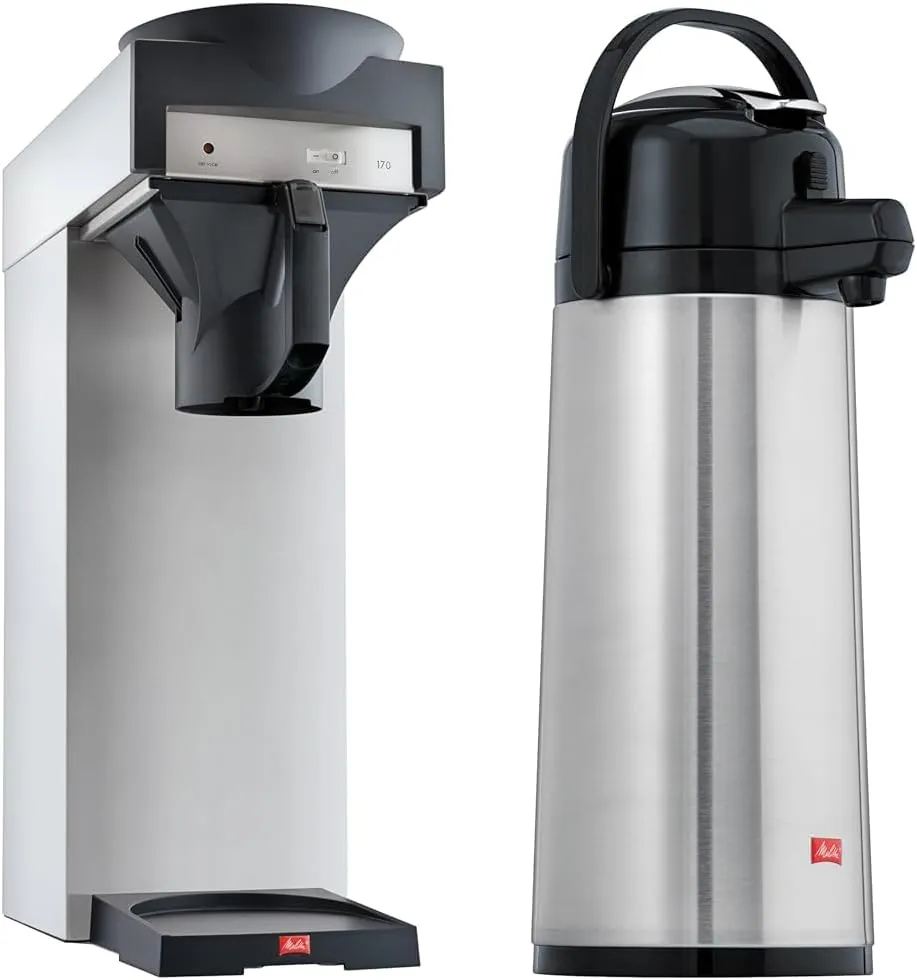 Bild von Melitta 170 MT Filterkaffeemaschine mit Isolierkanne aus Edelstahl, 2,2 Liter für ca. 18 Tassen