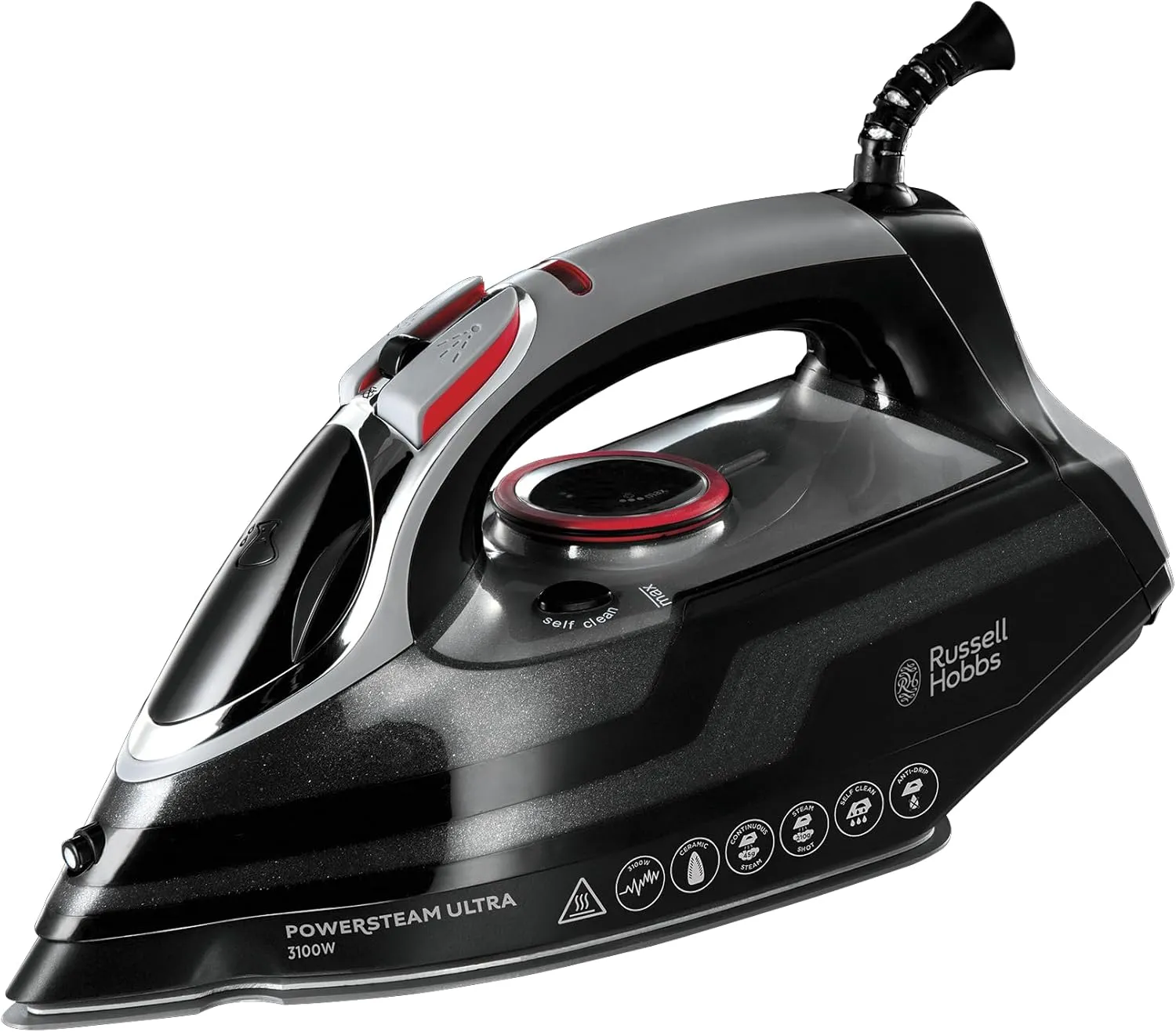 Bild von Russell Hobbs Dampfbügeleisen 20630-56 mit 3100 Watt, 70 g/min Dampf und 210 g/min Extra-Dampfstoß, 350 ml Wassertank, Keramiksohle und Selbstreinigungsfunktion