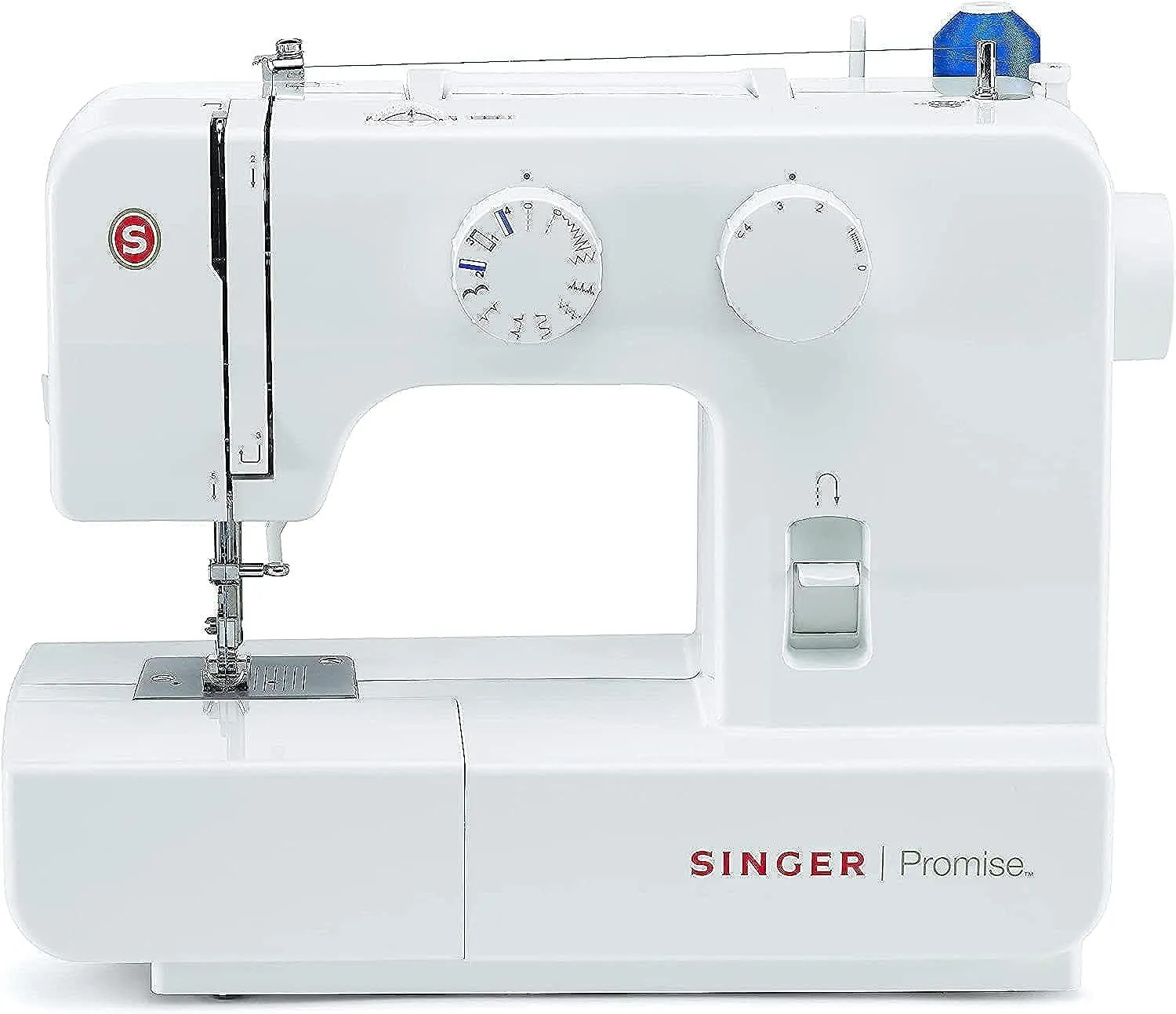 Bild von Singer Nähmaschine 1409 für Anfänger mit 15 Nähvorgängen, 4-Stufen-Öse und einstellbarer Zick-Zack-Breite, inklusive Softcover