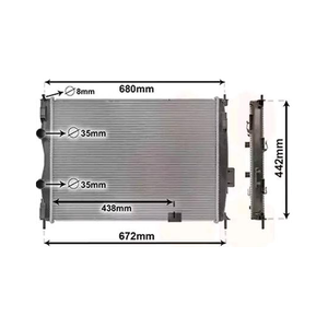 Bild von VAN WEZEL 13002414 Kühler - Effiziente Motorkühlung für NISSAN