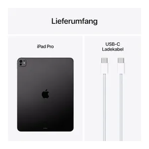 Bild von Apple iPad Pro 13 Wi-Fi 256 GB Standardglas - Space Schwarz 7.Gen 2024