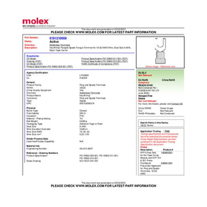 Bild von Molex 191210008 Gabelkabelschuh - Vielseitige Verbindungskomponente für Ihr Projekt