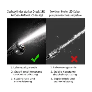 Bild von AUTSOME Hochdruckreiniger, Hochdruckpistole ohne Akku 5 l/min 21V