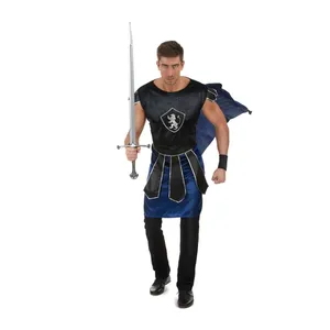 Bild von Ritterkönig-Kostüm Mittelalter schwarz-blau von KARNEVAL-MEGASTORE