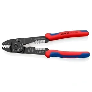 Bild von Knipex Crimpzange 97 21 215 C Stahl Blau, Rot