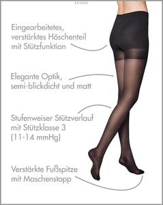 Bild von KUNERT Damen FLY&CARE® 40    -  38/40 - Stützende Strumpfhose gegen müde Beine. - Marine (Blau)