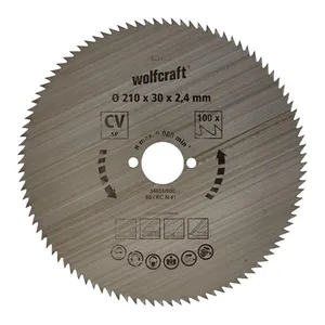 Bild von wolfcraft 6375000 | Handkreissägeblatt HM | 30 Zähne | ø190mm | Silber