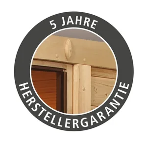 Bild von KARIBU Sauna Tuckum mit Zubehör-Set – ein Rückzugsort für Zuhause