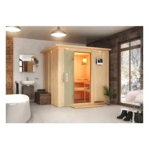Bild von Karibu Sauna SODIN 196 x 170 cm 9.0 kW BioKombiofen inkl. Steuergerät