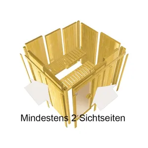 Bild von Karibu Sauna Daria - Energiesparende Systemsauna für Ihr Zuhause