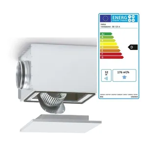 Bild von Helios SB 125 A - Schallgedämpfter Radial-Rohrventilator