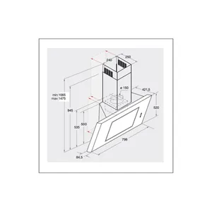 Bild von BAUKNECHT Kopffreihaube DBHVE 85 AB X - Elegante Lösung für Ihre Küche