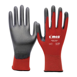 Bild von Cimco Skinny Touch grau/rot 141239 Nylon Arbeitshandschuh – Größe 11, XXL EN 388