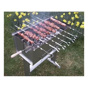 Bild von Thüros Baikal K 3060 E Holzkohle Schaschlikgrill – Der ideale Grill für Schaschlikliebhaber