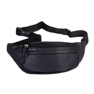 Bild von GlücksNugget Gürteltasche aus hochwertigem Leder in elegantem Schwarz