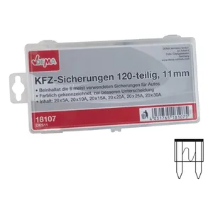 Bild von DEMA KFZ-Sicherungen 120tlg 11mm DKS11 – Praktisches Set für jedes Auto