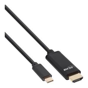 Bild von InLine® USB Display Kabel, USB Typ-C Stecker zu HDMI Stecker (DP Alt Mode), 4K2K, schwarz, 3m