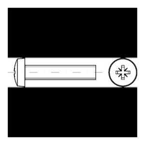 Bild von Linsenschrauben DIN 7985 A 2 M 6 x 25 -Z