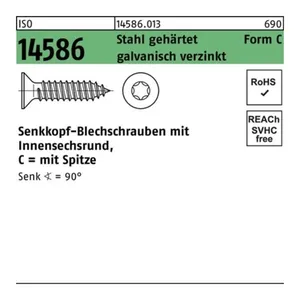 Bild von Reyher Senkblechschrauben 500er Pack ISO 14586