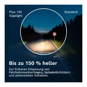 Bild von BOSCH Glühlampe Plus 150 Gigalight H4 – Optimale Sicht bei Nacht