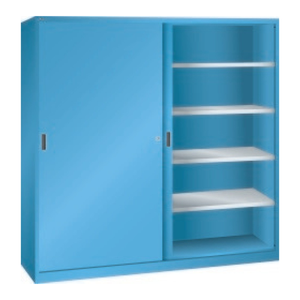 Bild von Schiebetürenschrank mit Vollblechtüren LISTA - Platzsparend und vielfältig einsetzbar