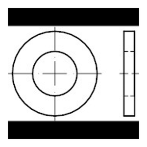 Bild von Scheiben ISO 8738 aus Stahl für Bolzen, 30mm