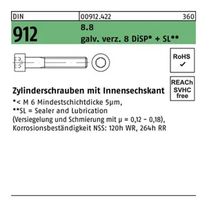 Bild von Zylinderschrauben DIN 912 - Robust und vielseitig einsetzbar