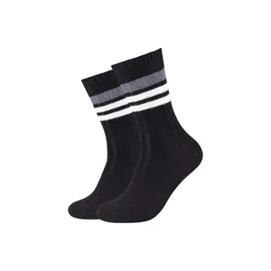 Bild von Der Komfort der Camano Unisex Cosy Bamboo Striped Boot Socks im 2er Pack