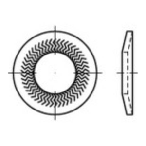Bild von Sperrkantscheiben 4mm 10.2mm Edelstahl A4 – Hochwertige Befestigungslösungen für Ihre Projekte