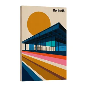 Bild von Holzbild „Berlin 68“ von Bo Lundberg