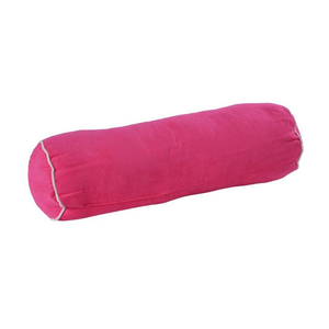 Bild von Nackenrolle in Pink mit weißen Rändern – Komfort und Stil vereint